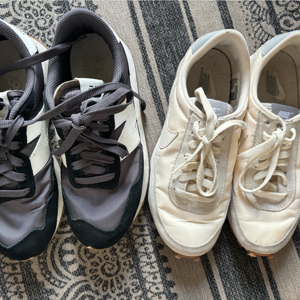 2 pairs of sneakers.